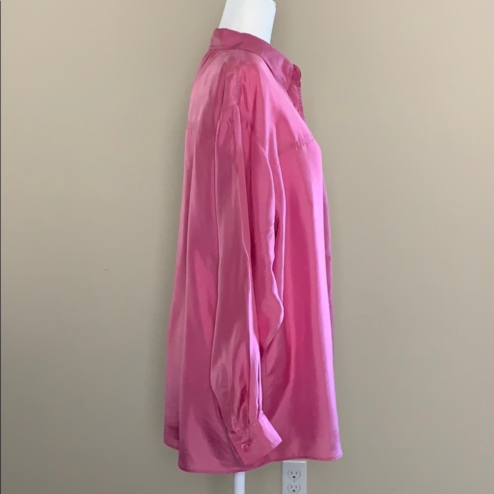 The Limited 100% Silk Button-Down Shirt For Women - Picture 3 of 8